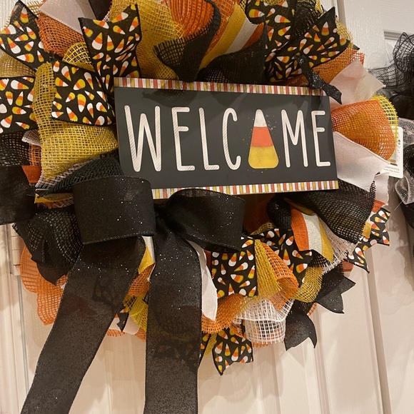 Halloween Welcome wreath, Halloween Decor, Halloween Decorations - Picture 4 of 4